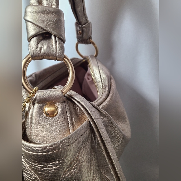 COACH parker rose gold leather shoulder bag - Picture 14 of 15